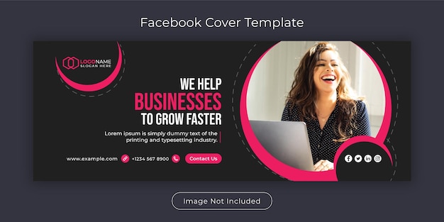 Facebook cover and digital marketing banner template