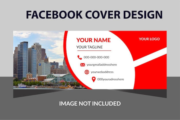 Facebook Cover Template, Corporate facebook cover design, creative social cover template.