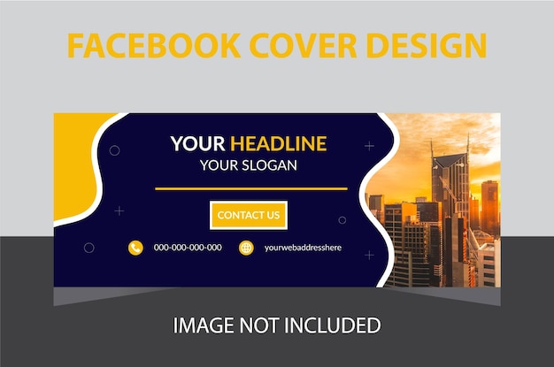 Facebook Cover Template, Corporate facebook cover design, creative social cover template.