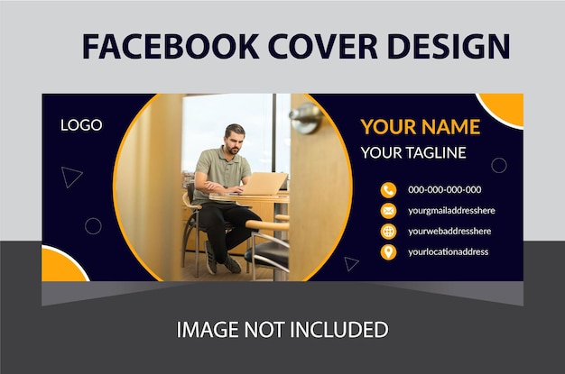 Facebook Cover Template, Corporate facebook cover design, creative social cover template.