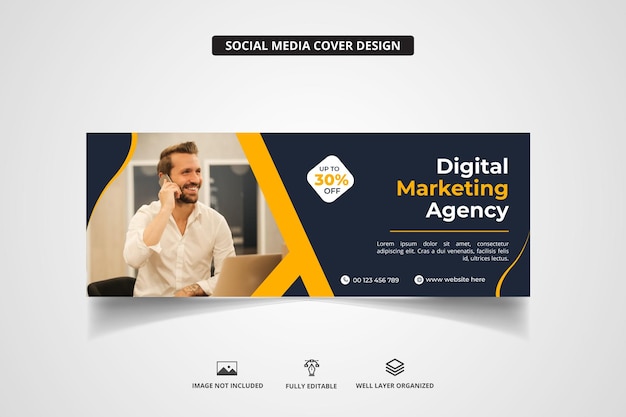 Facebook cover template design