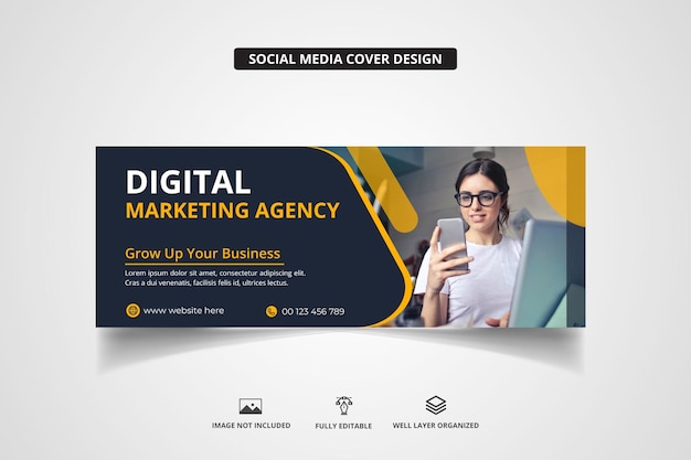 Facebook cover template design