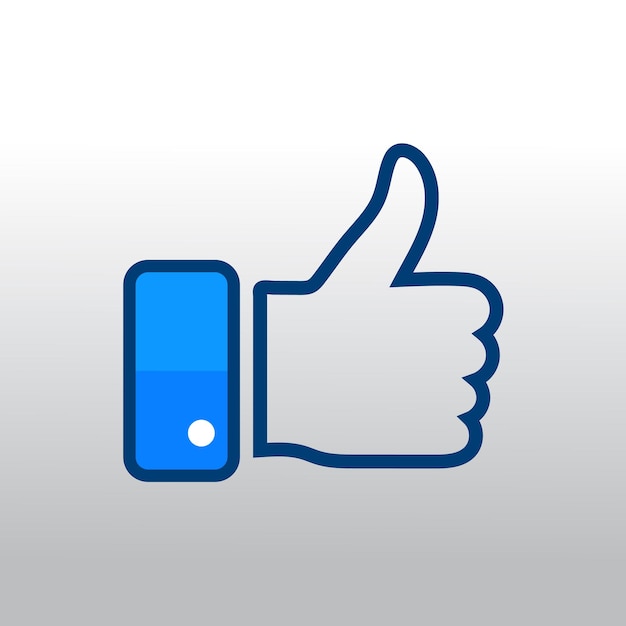 Vector facebook like icon