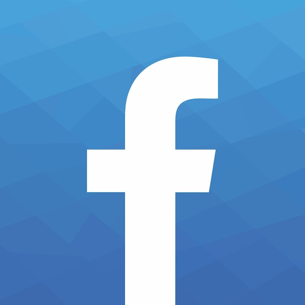 Facebook low poly Icon