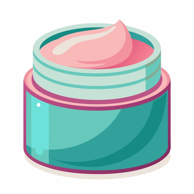 Vector a facial cream jar