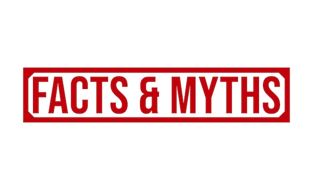 Facts Myths rubber stamp vector illustration on white background Facts Myths rubber stamp