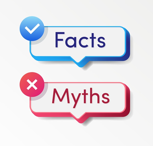 Facts vs myths realistic style