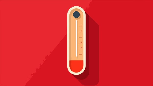 Vector fahrenheit temperature long shadow vector icon