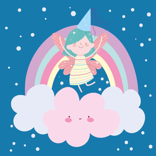 Fairy cute rainbow sky