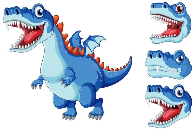 Fairy tail dinosaur cartoon character