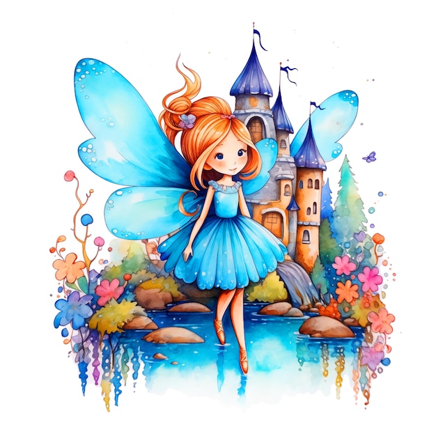 Fairy tale watercolor paint