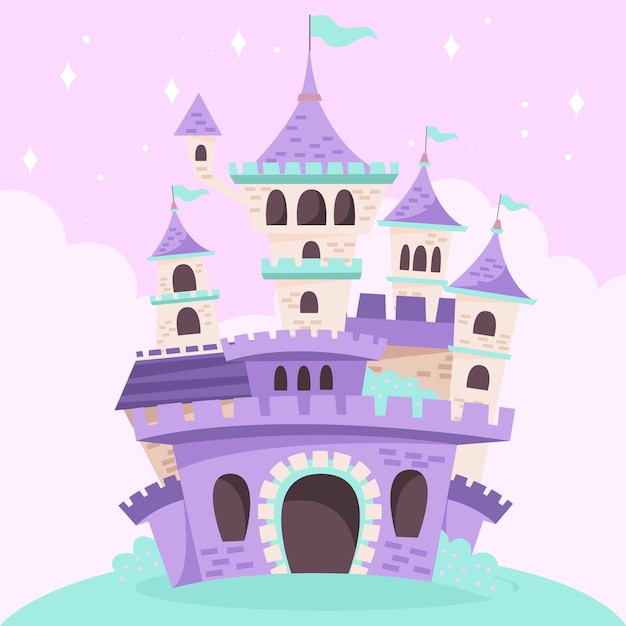 Fairytale magic castle