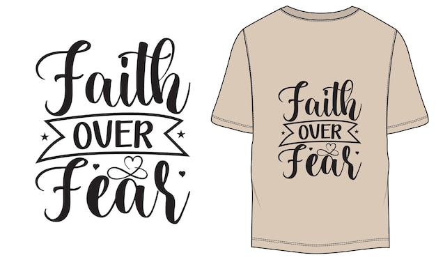 Faith over fears Cancer Awareness TShirt Design