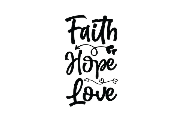 Faith Hope Love Vector File