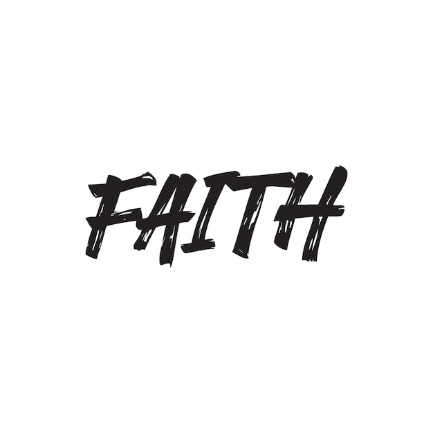 Faith Text T shirt Design Vector