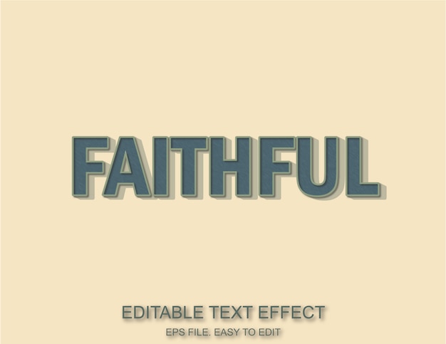 Faithful retro vintage text style