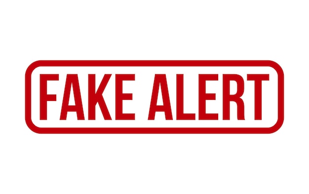 Vector fake alert rubber stamp seal vector