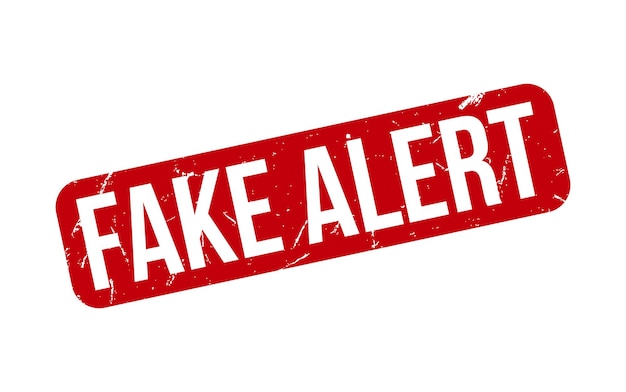 Vector fake alert rubber stamp seal vector