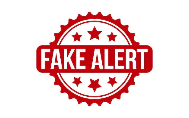 Fake Alert Rubber Stamp Seal Vector