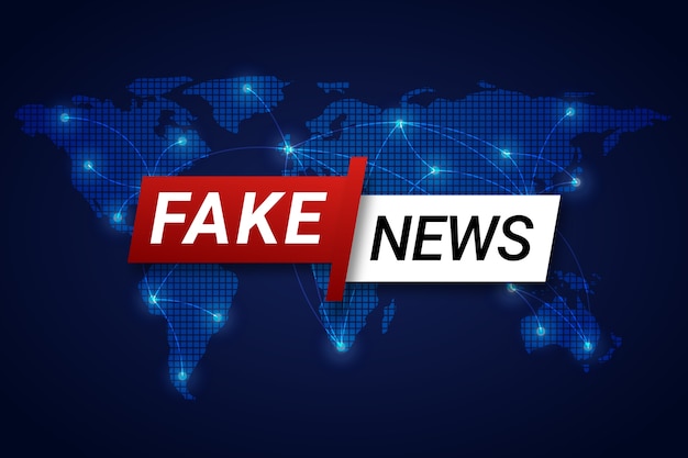 Fake news background concept