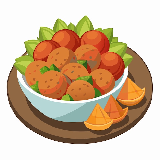 Vector falafel illustration vector