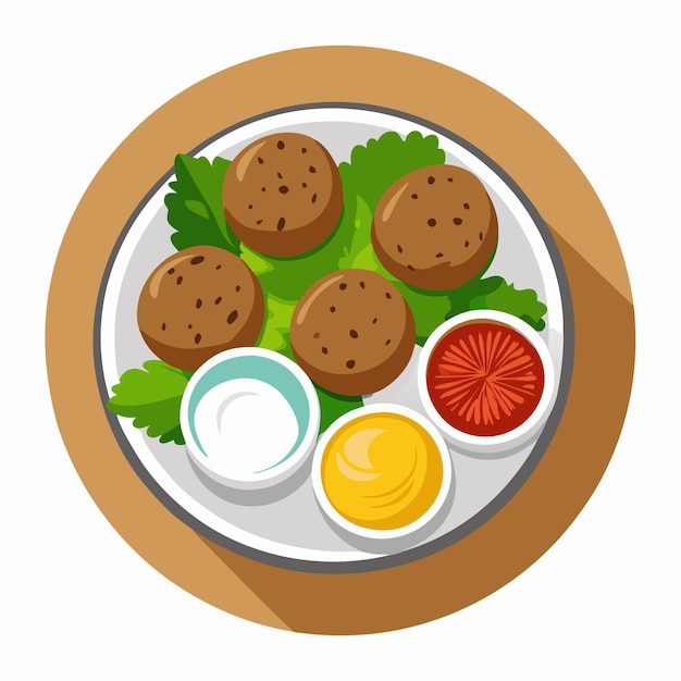 Vector falafel vector art