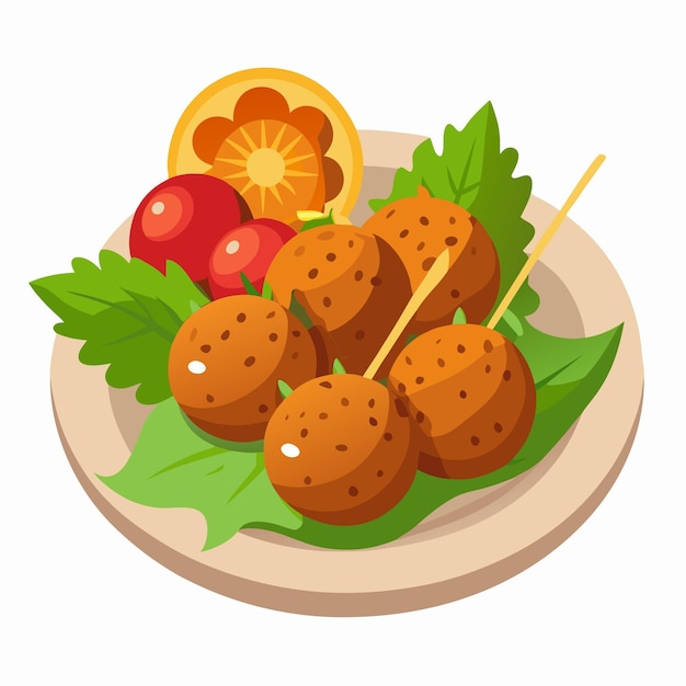 Vector falafel vector art