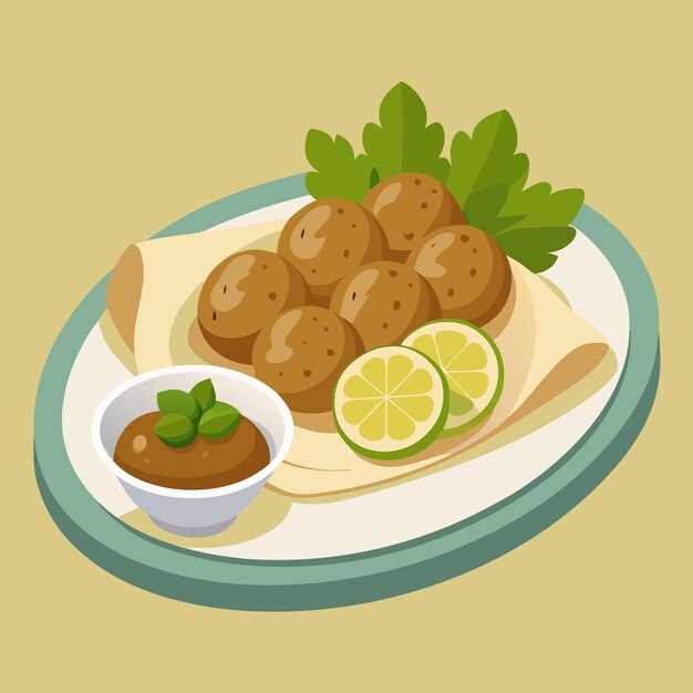 Vector falafel vector