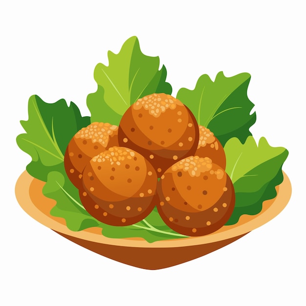 Vector falafel vector