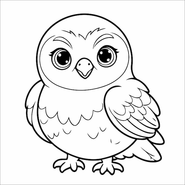 Falcon Coloring Page Drawing For Toddlers