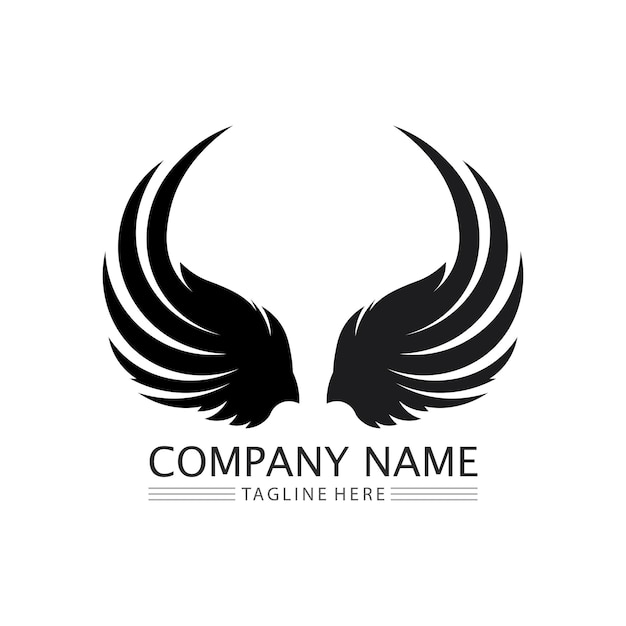 Falcon Eagle Bird Logo Template Vector Icon