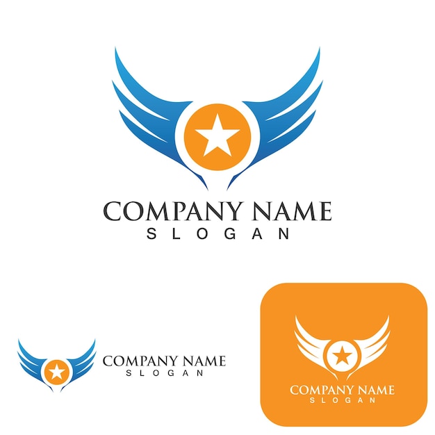 Falcon Eagle Bird Logo Template Vector Icon