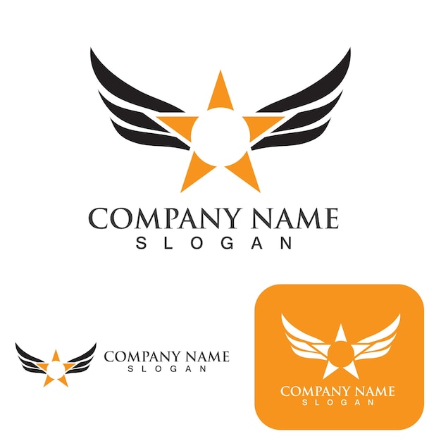 Falcon Eagle Bird Logo Template Vector Icon