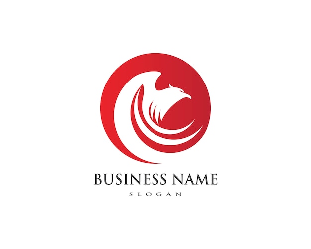 Falcon Eagle Bird Logo Template