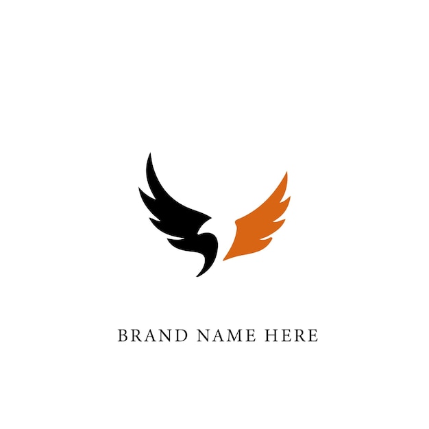 falcon Flaying Bird Logo abstract design template vector illustration