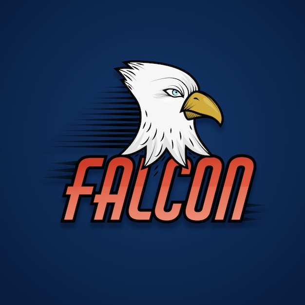 Falcon mascot logo