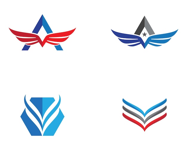 Falcon Wing Logo Template