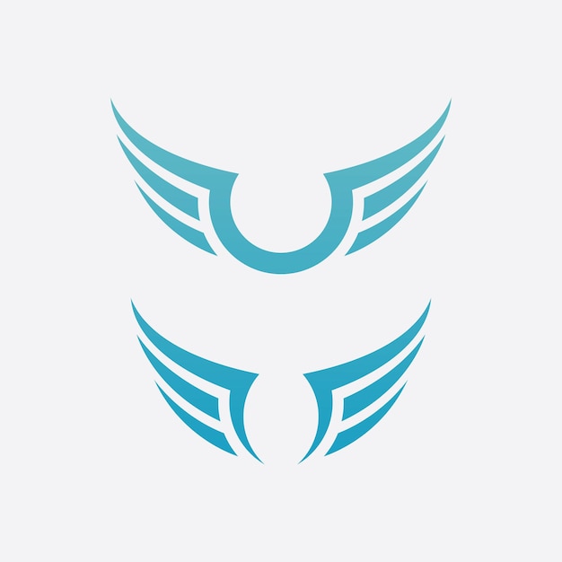 Falcon Wing  Vector Logo Icon Template