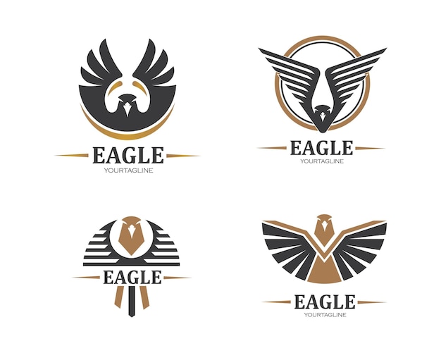 Falconeagle logo icon vector illustration design template