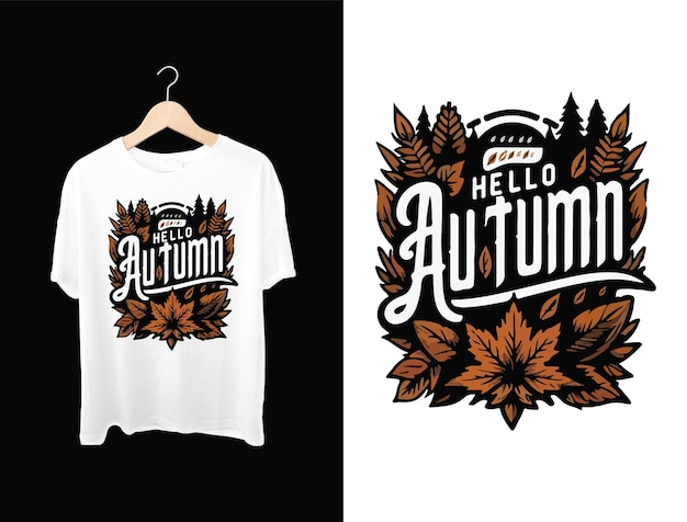 fall autumn design tshirt design