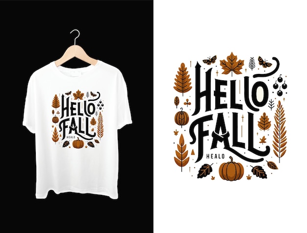 fall autumn design tshirt design