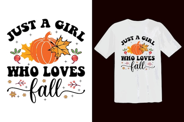 Fall and Autumn pumpkin svg vector t shirt