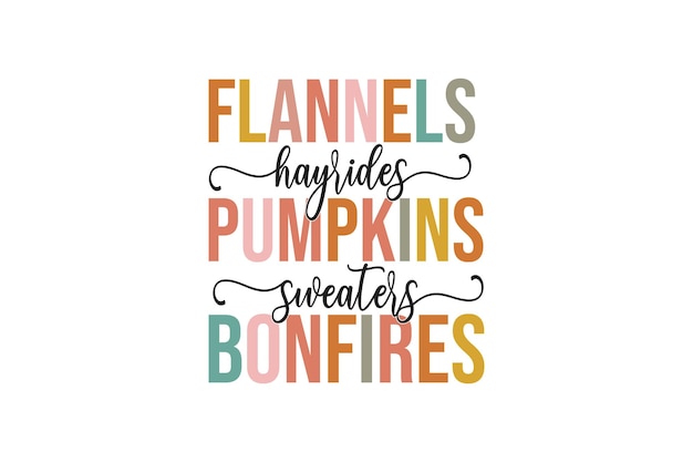 Fall autumn pumpkin typography t-shirt Quotes Design,