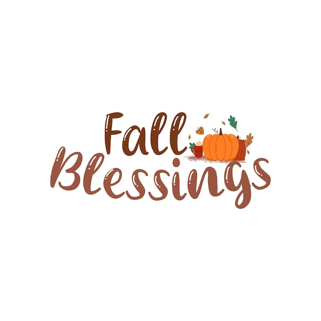 fall blessings t shirt design