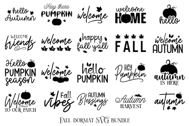 Fall Doormat svg Bundle