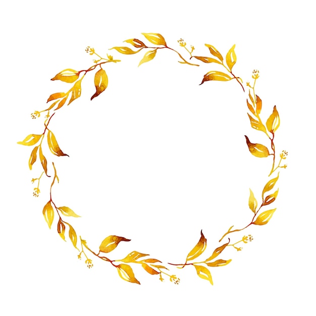 Fall leaves wreath