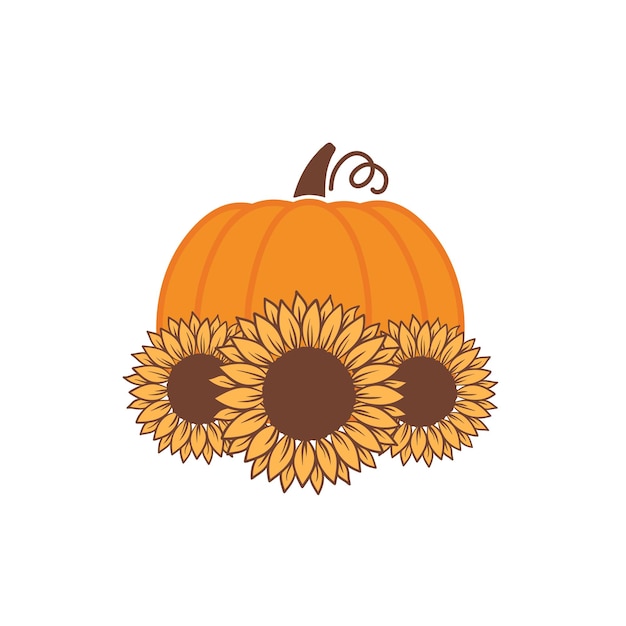 Fall pimpkin clip art. Autumn pumpkin season decoration