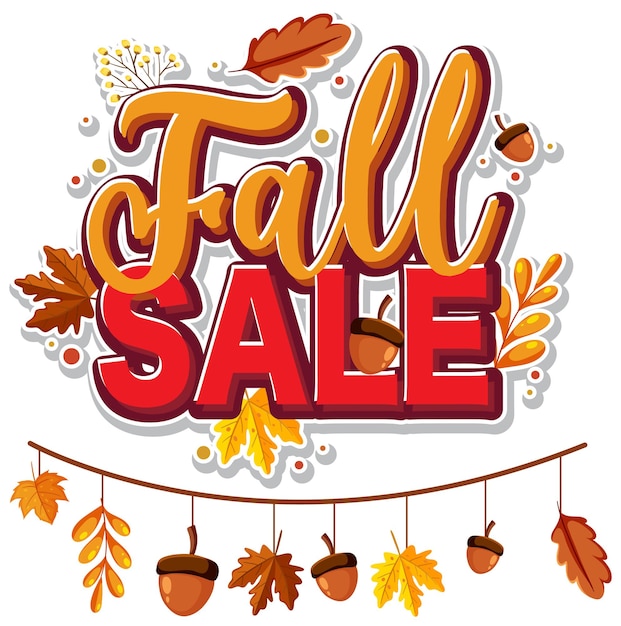 Fall sale banner template