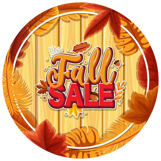 Fall sale banner template