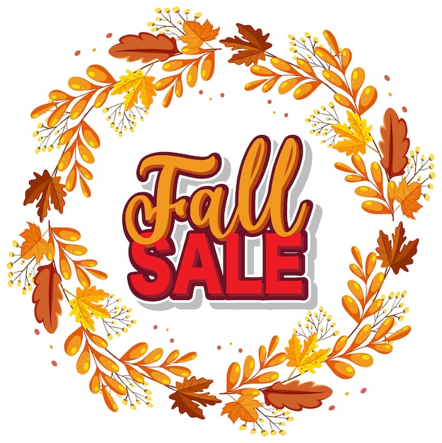 Fall sale banner template